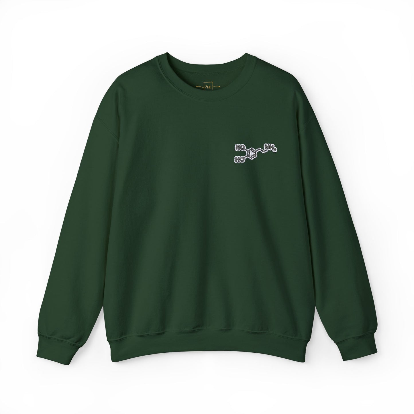 Dopamine Symbol Embroidered Sweatshirt