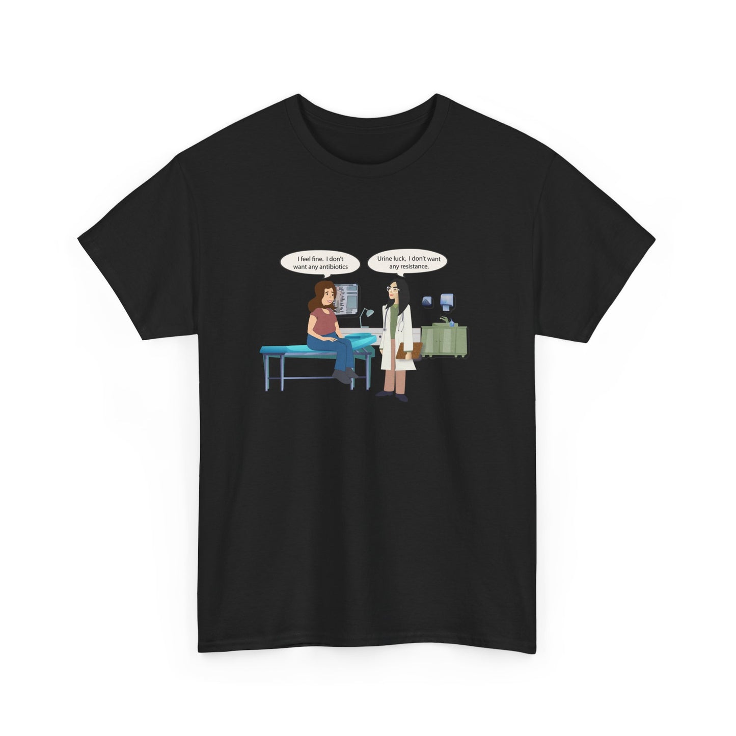 Urine Luck Heavy Cotton T-Shirt - Medical Humor