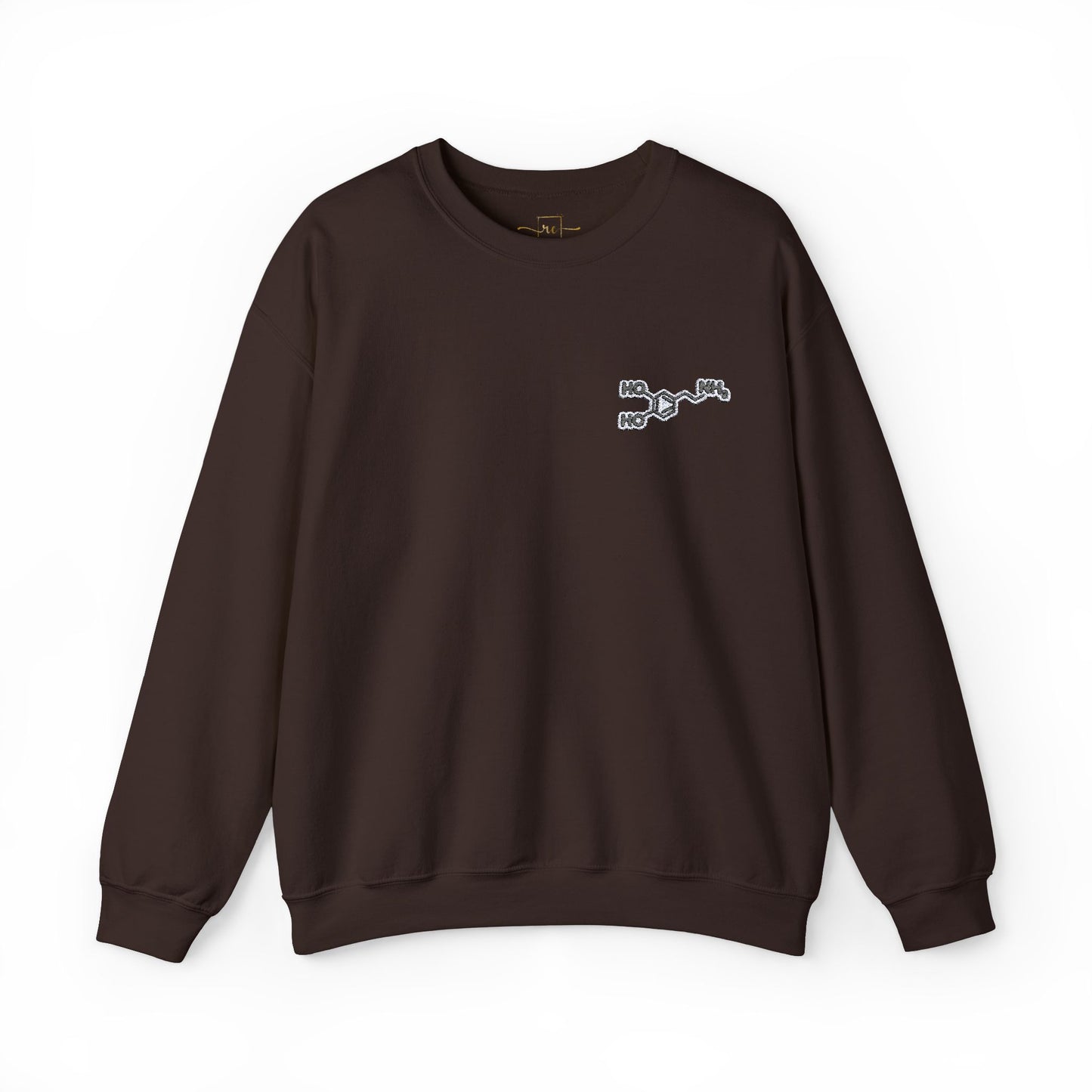 Dopamine Symbol Embroidered Sweatshirt
