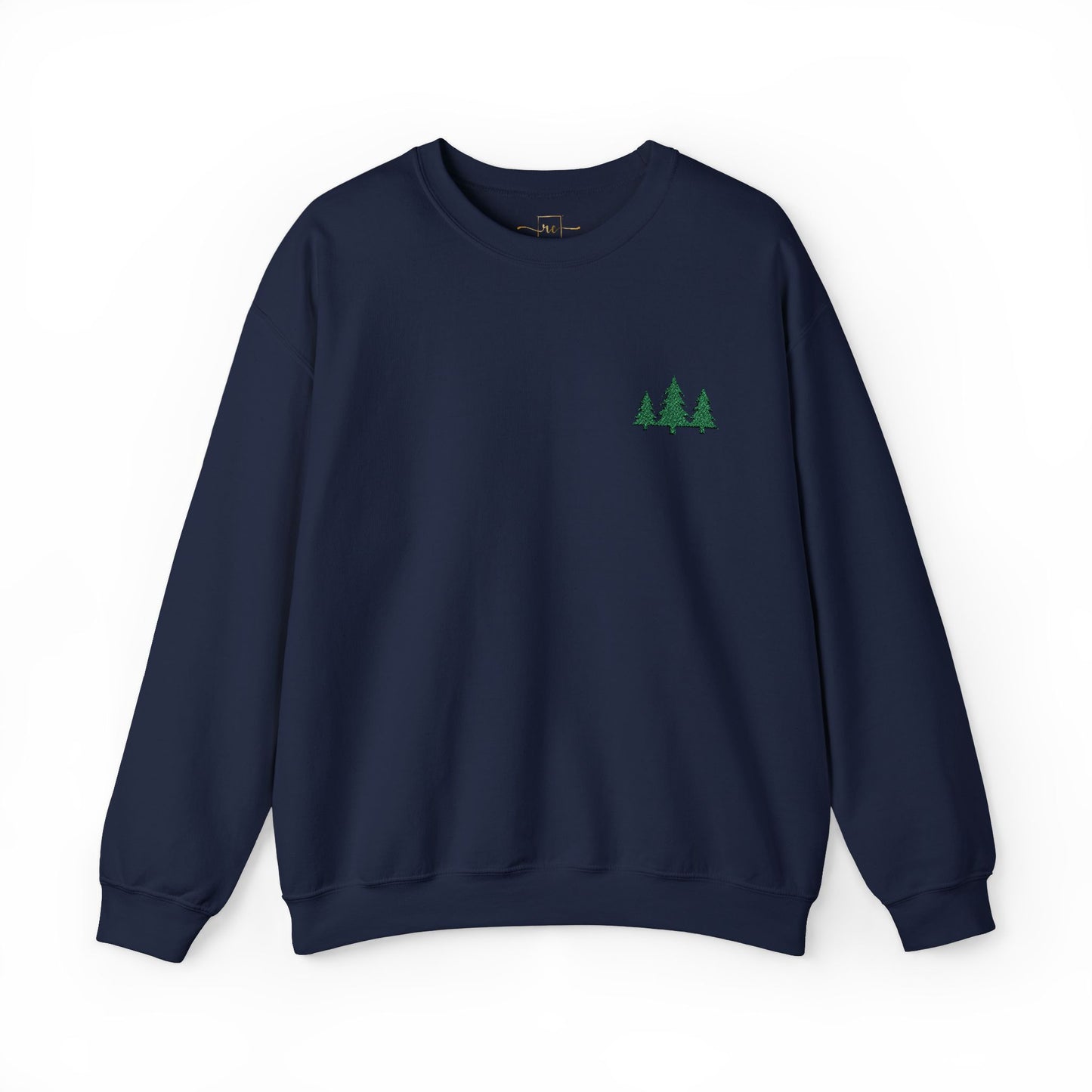 Pine Trees Embroidered Unisex Sweatshirt