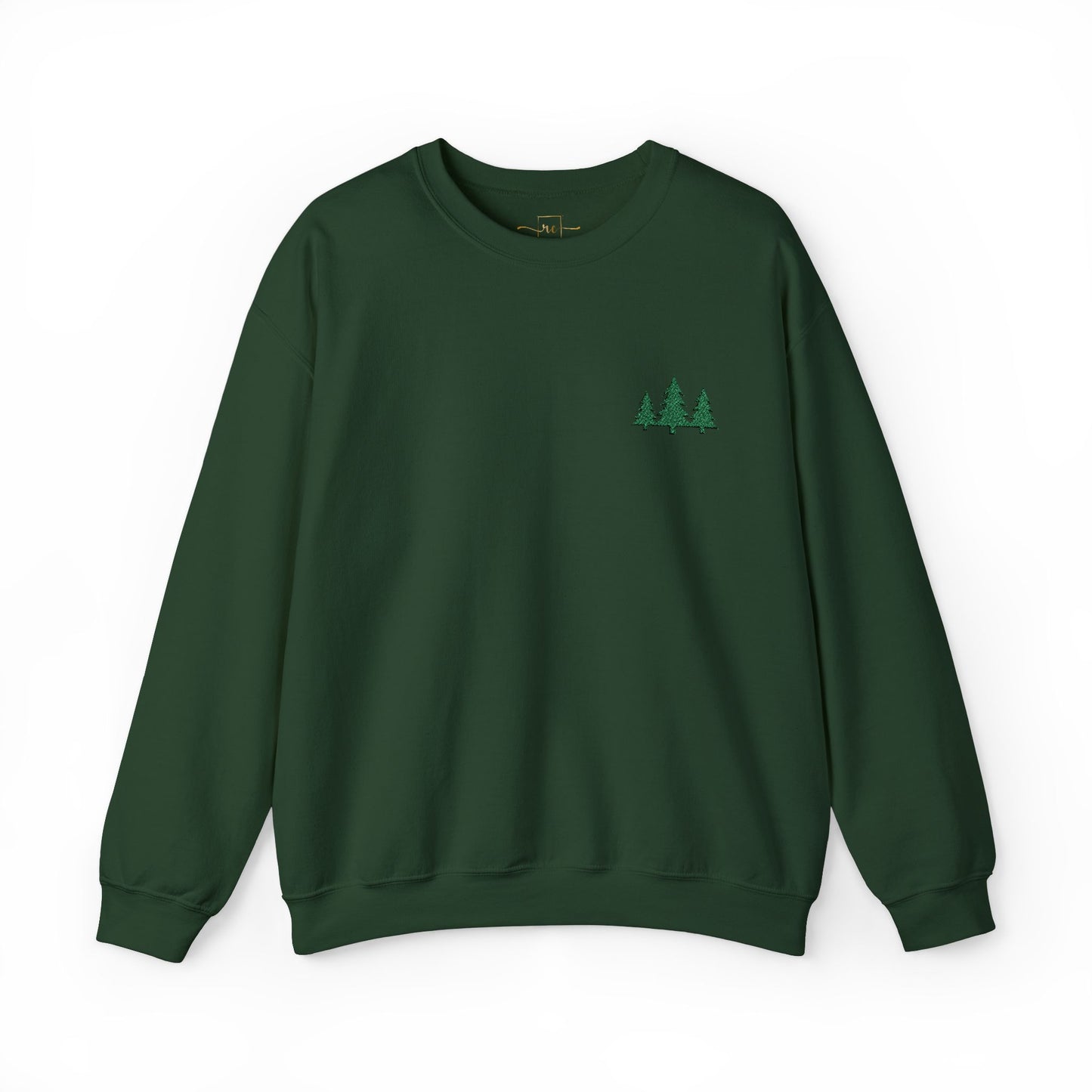 Pine Trees Embroidered Unisex Sweatshirt