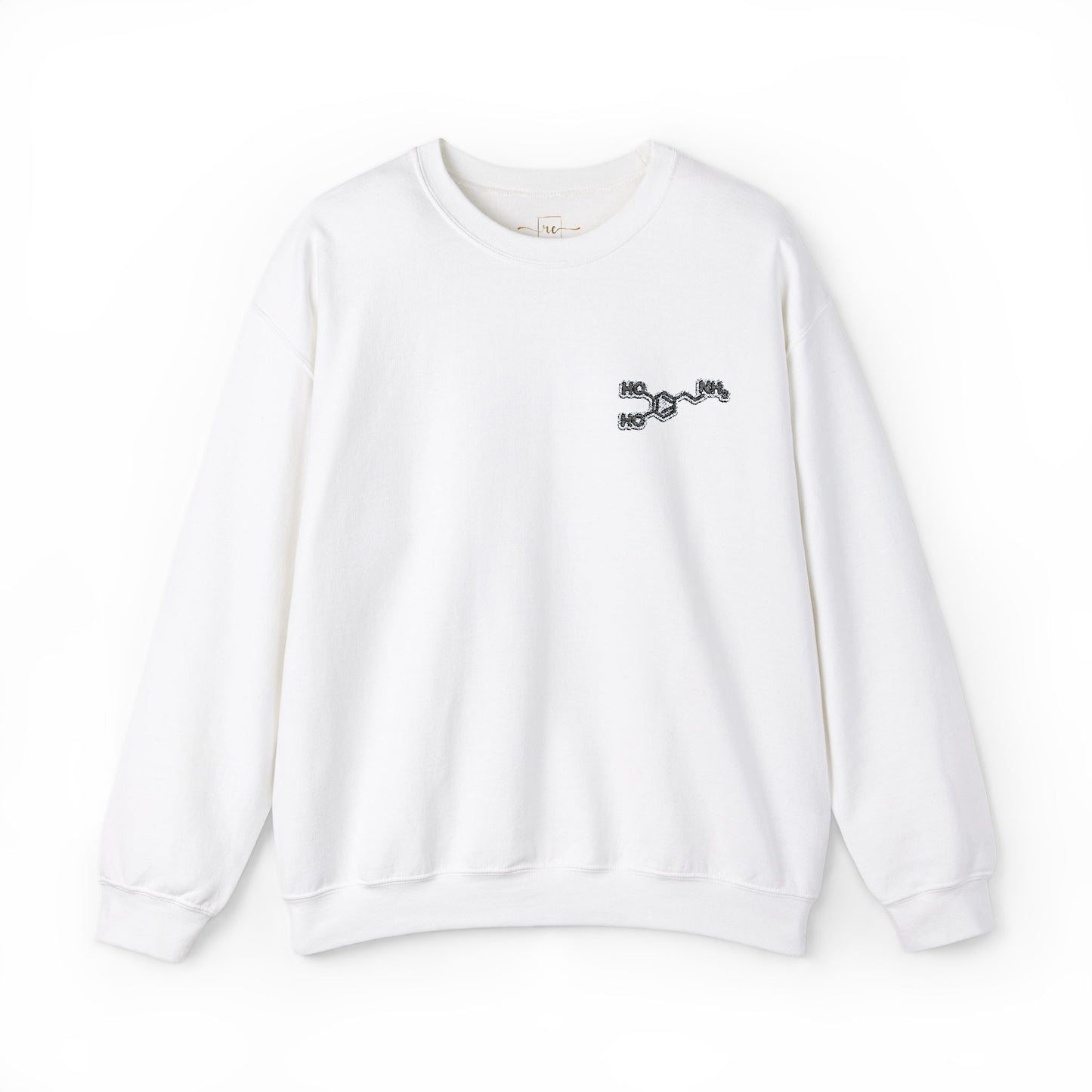 Dopamine Symbol Embroidered Sweatshirt