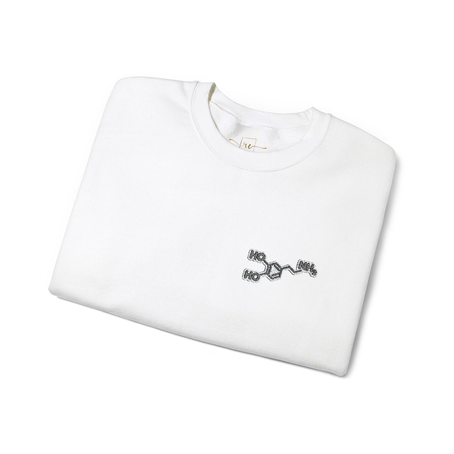 Dopamine Symbol Embroidered Sweatshirt