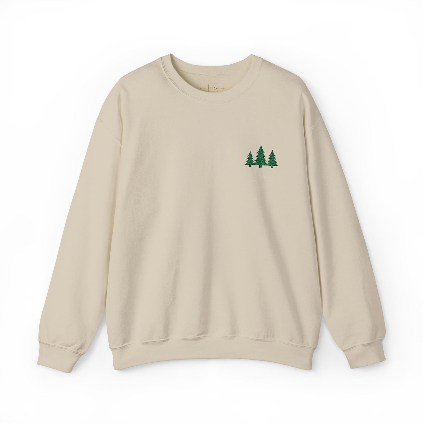 Pine Trees Embroidered Unisex Sweatshirt