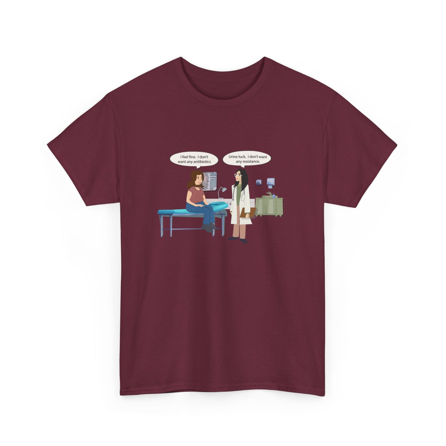 Urine Luck Heavy Cotton T-Shirt - Medical Humor