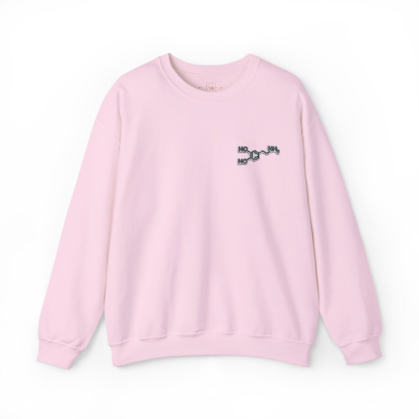 Dopamine Symbol Embroidered Sweatshirt