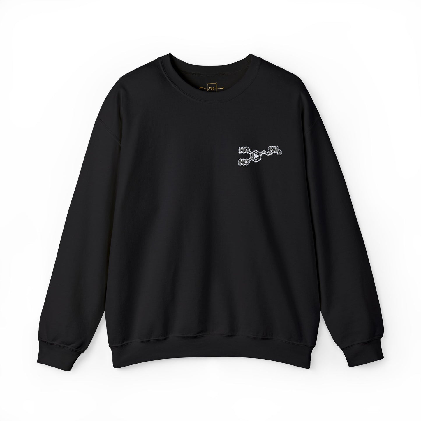 Dopamine Symbol Embroidered Sweatshirt
