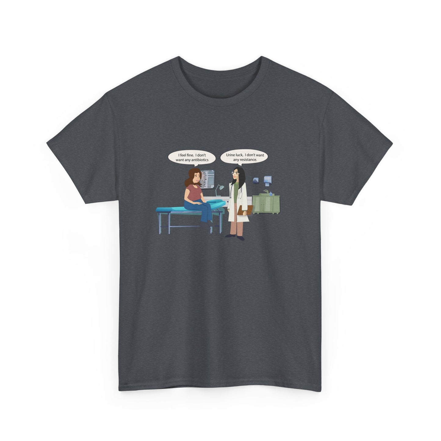Urine Luck Heavy Cotton T-Shirt - Medical Humor
