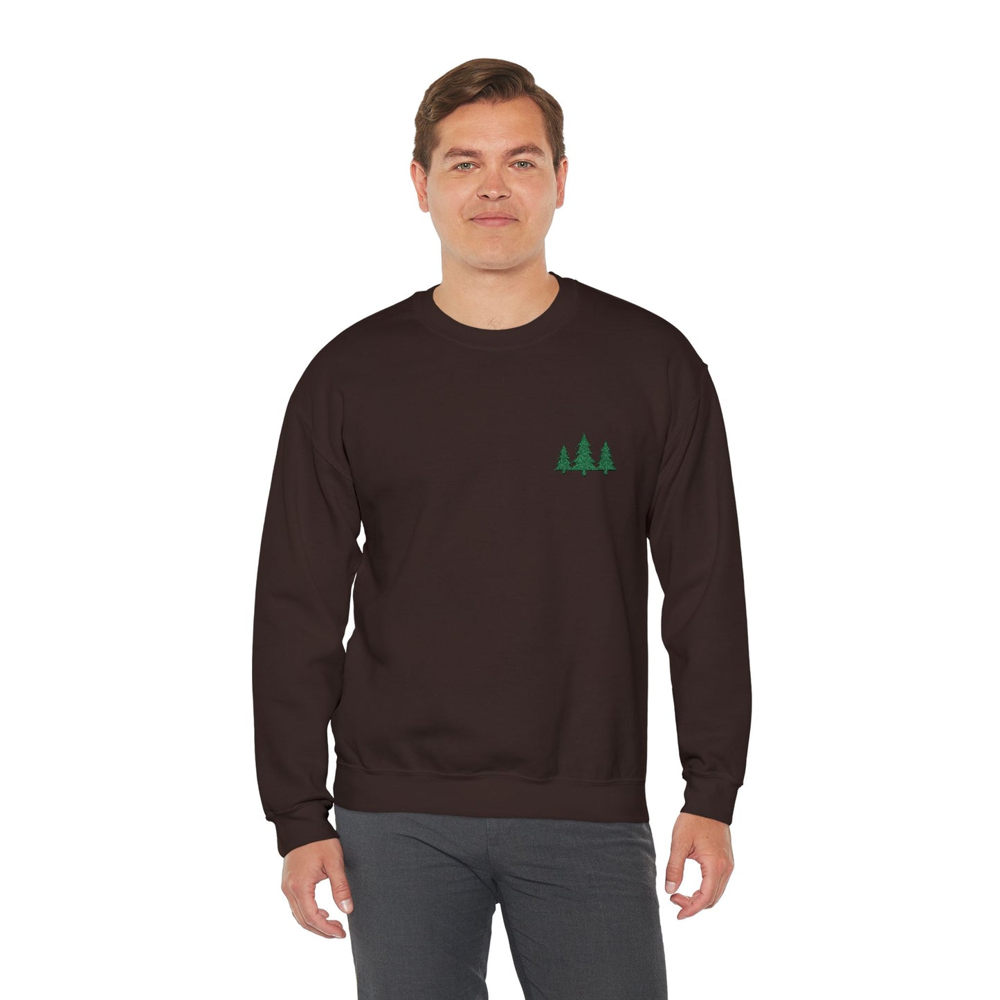 Pine Trees Embroidered Unisex Sweatshirt
