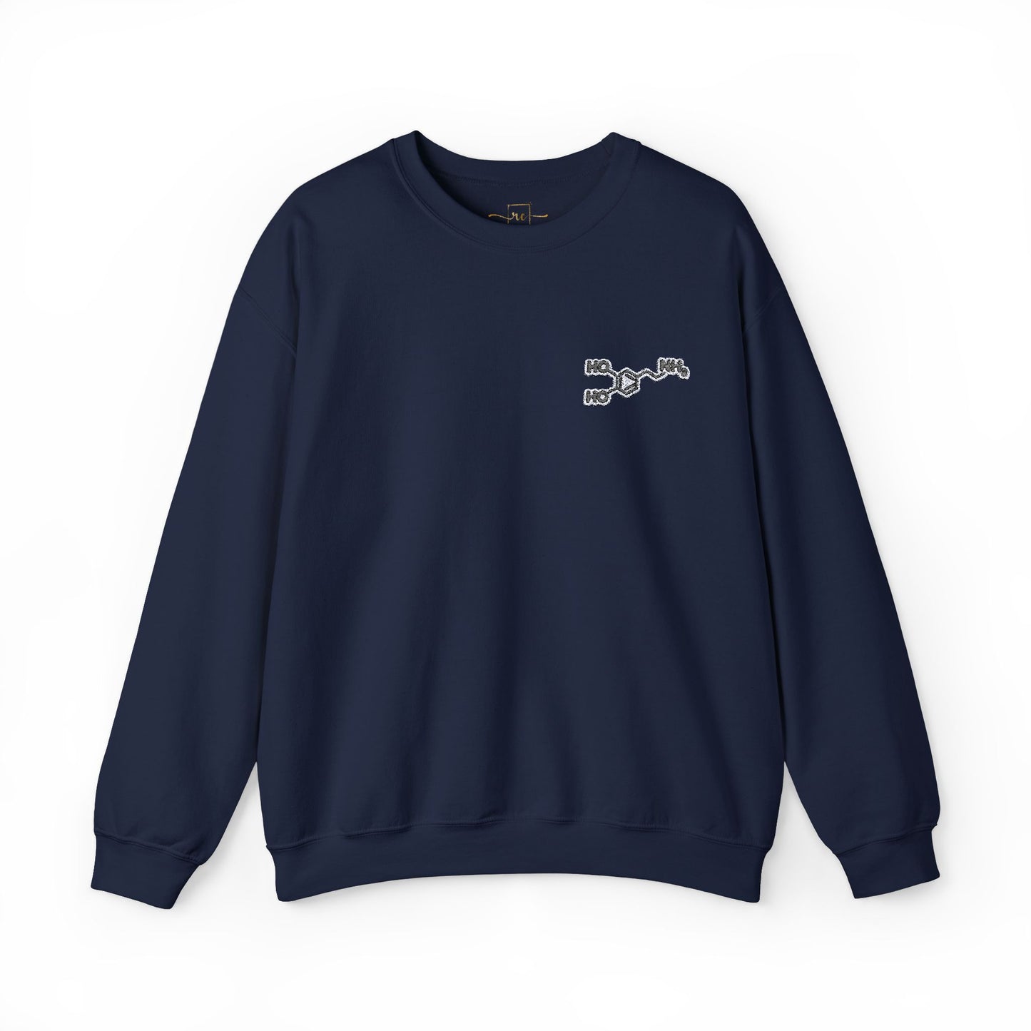 Dopamine Symbol Embroidered Sweatshirt