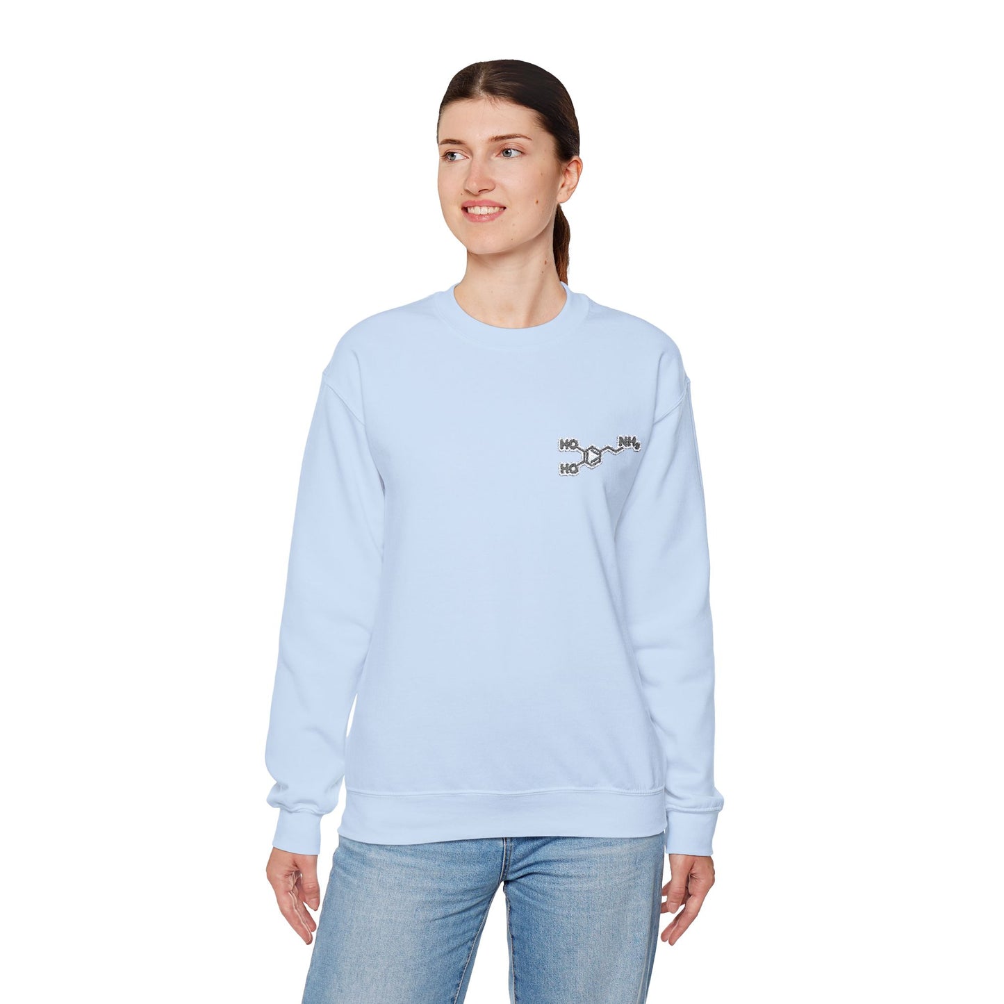 Dopamine Symbol Embroidered Sweatshirt