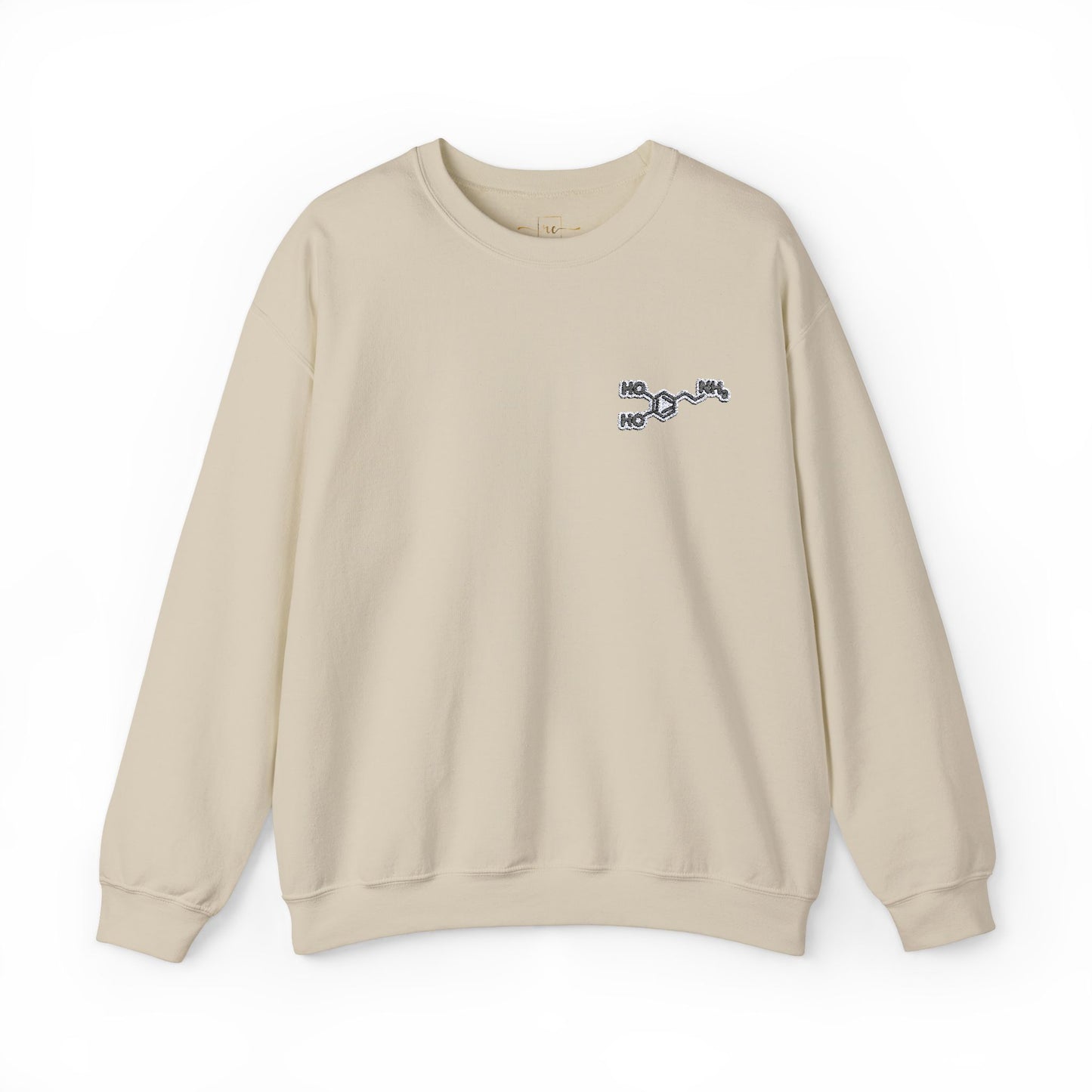 Dopamine Symbol Embroidered Sweatshirt