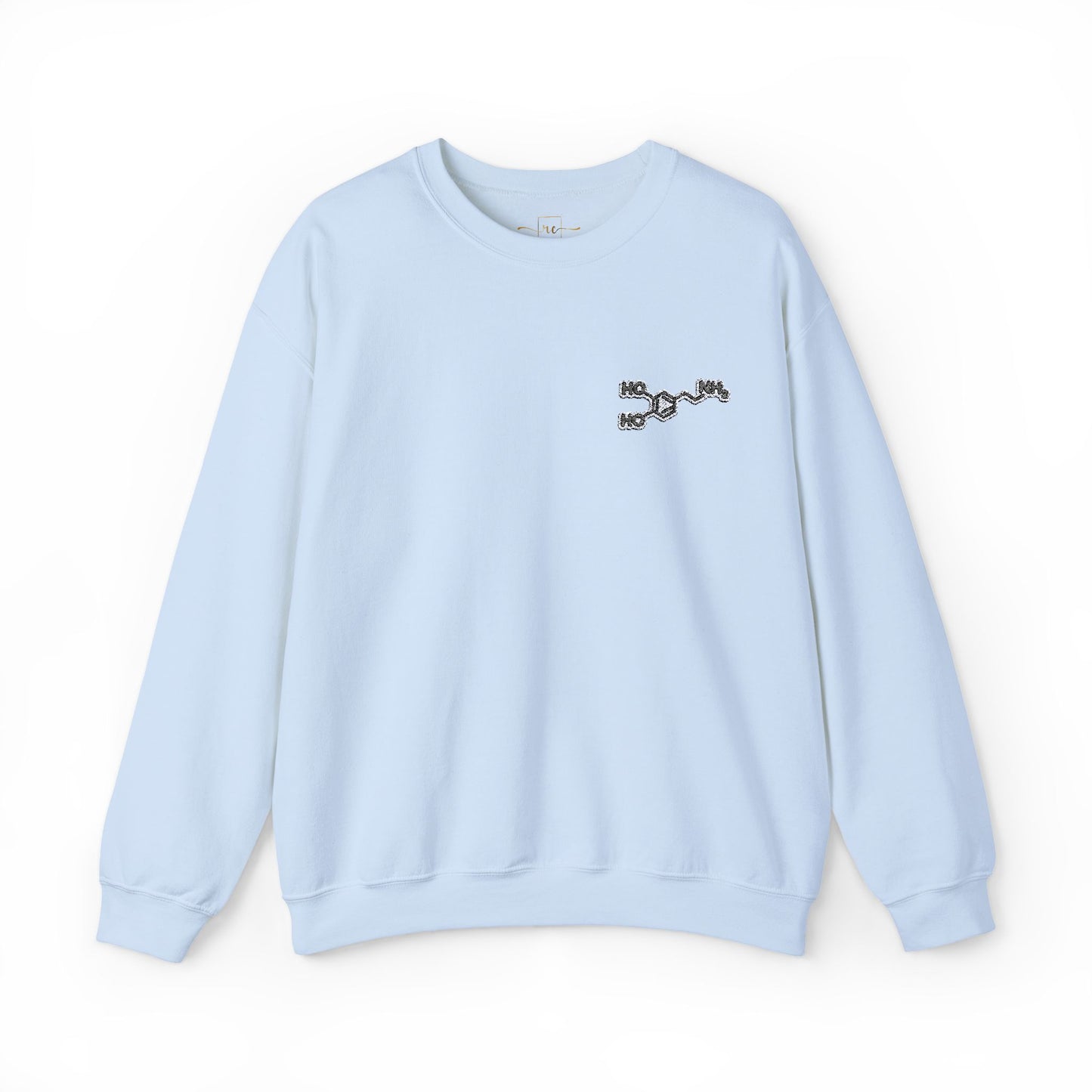 Dopamine Symbol Embroidered Sweatshirt