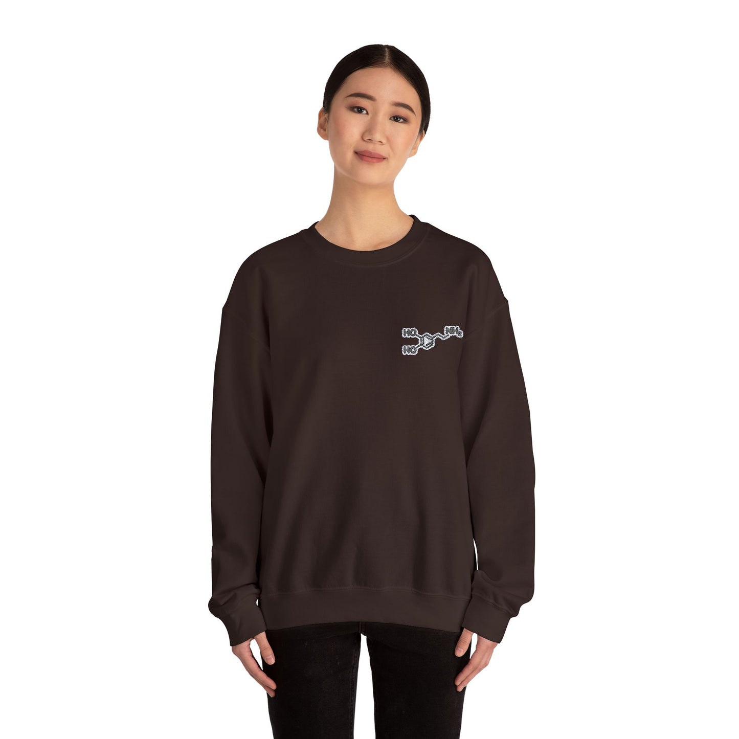 Dopamine Symbol Embroidered Sweatshirt