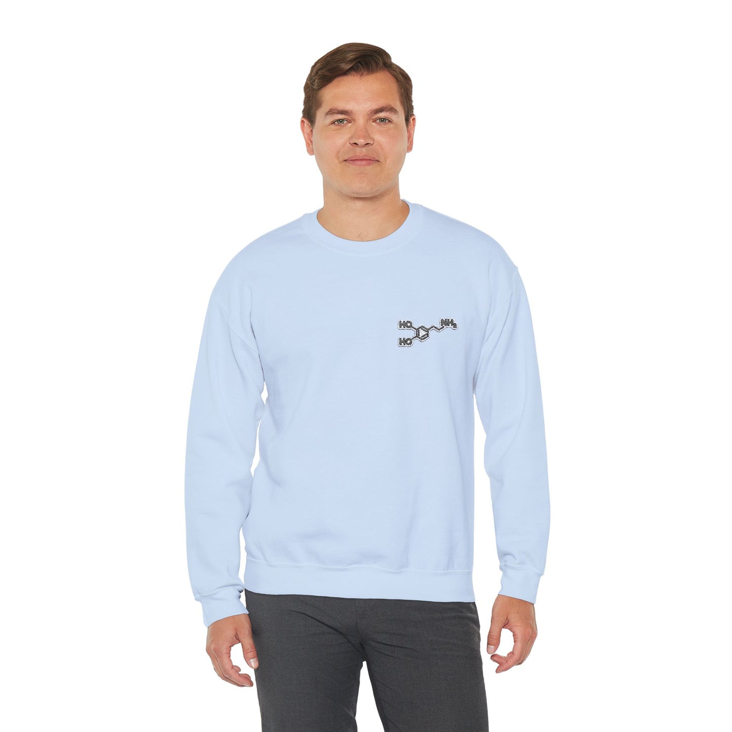 Dopamine Symbol Embroidered Sweatshirt