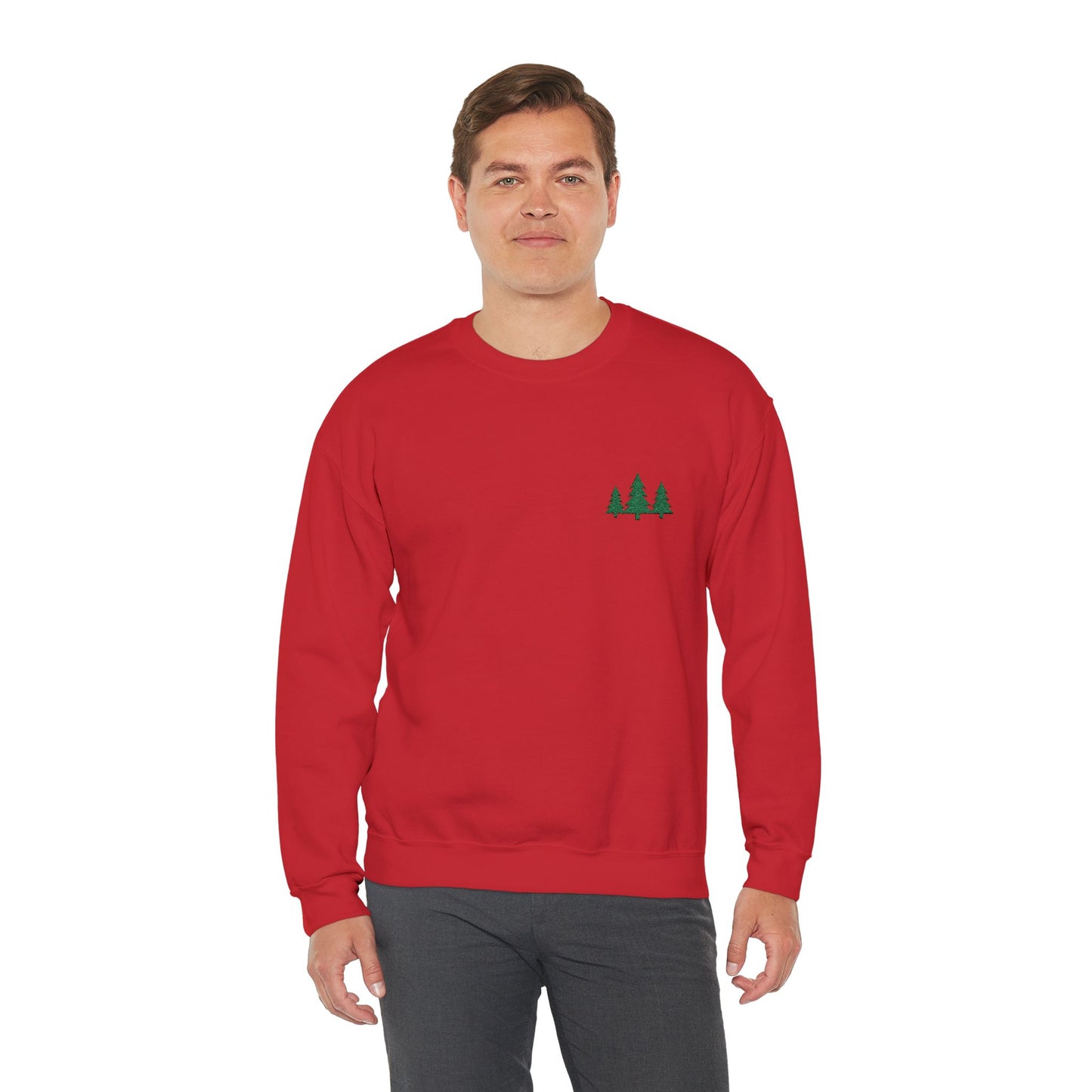 Pine Trees Embroidered Unisex Sweatshirt