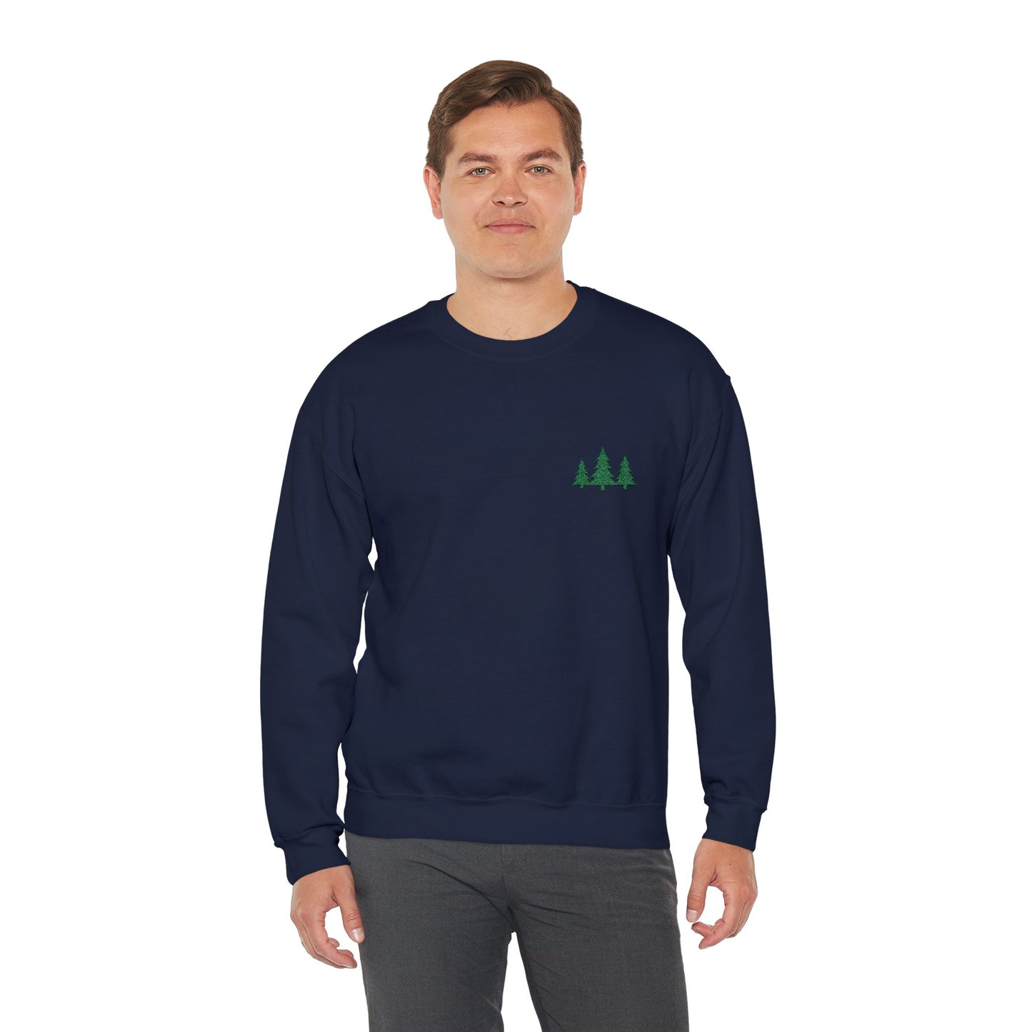 Pine Trees Embroidered Unisex Sweatshirt