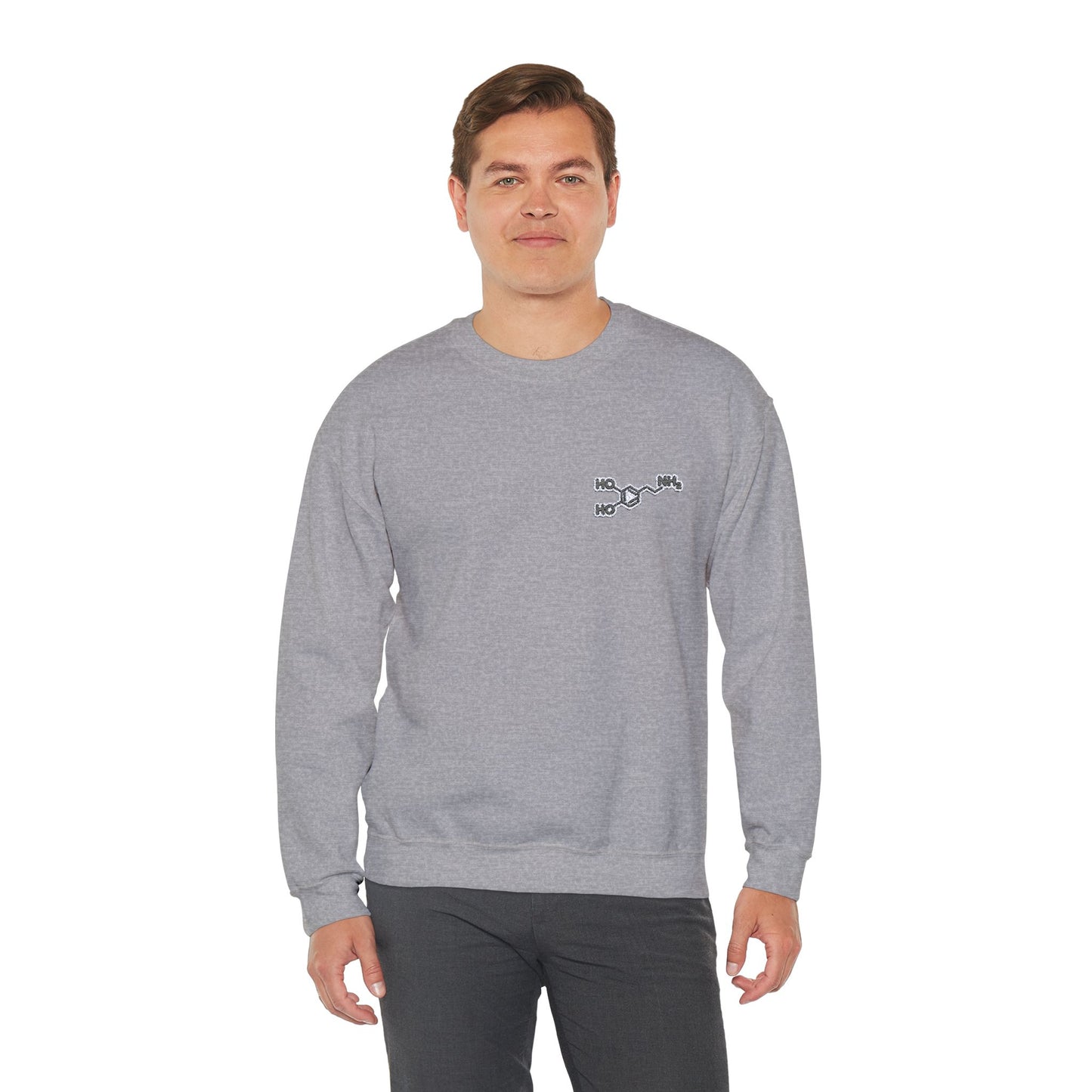 Dopamine Symbol Embroidered Sweatshirt