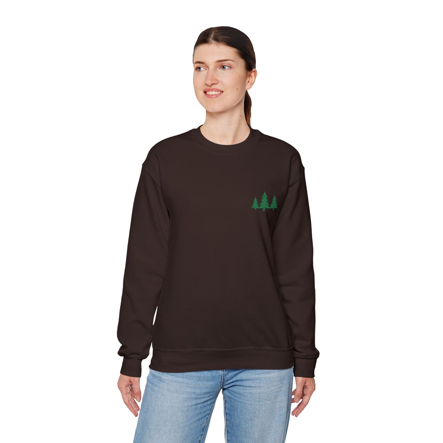 Pine Trees Embroidered Unisex Sweatshirt