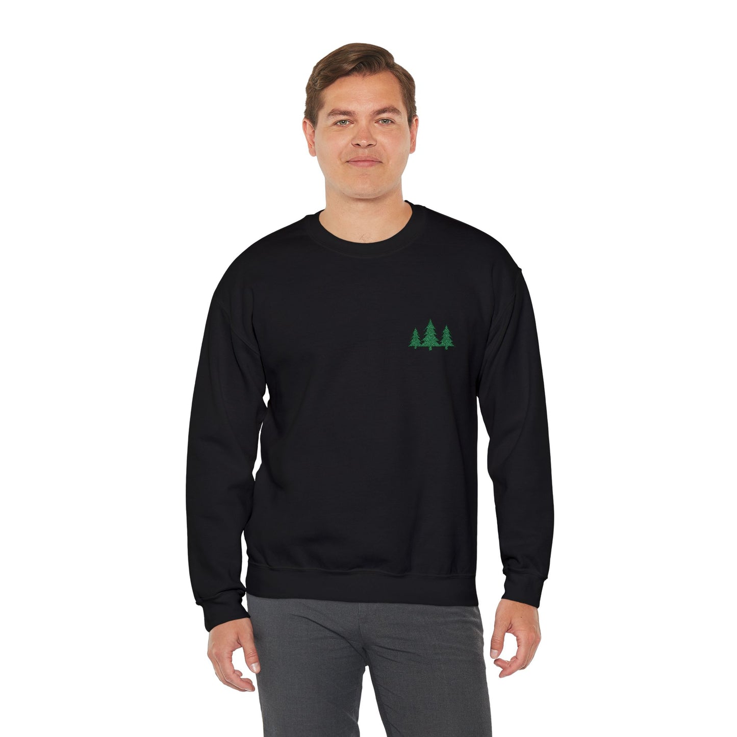 Pine Trees Embroidered Unisex Sweatshirt