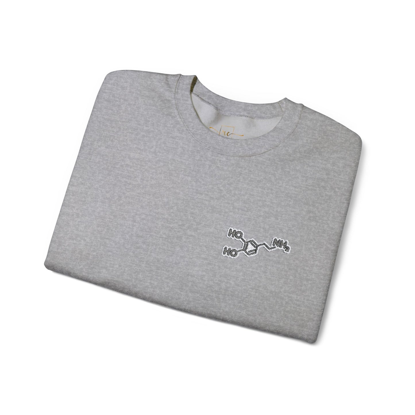 Dopamine Symbol Embroidered Sweatshirt