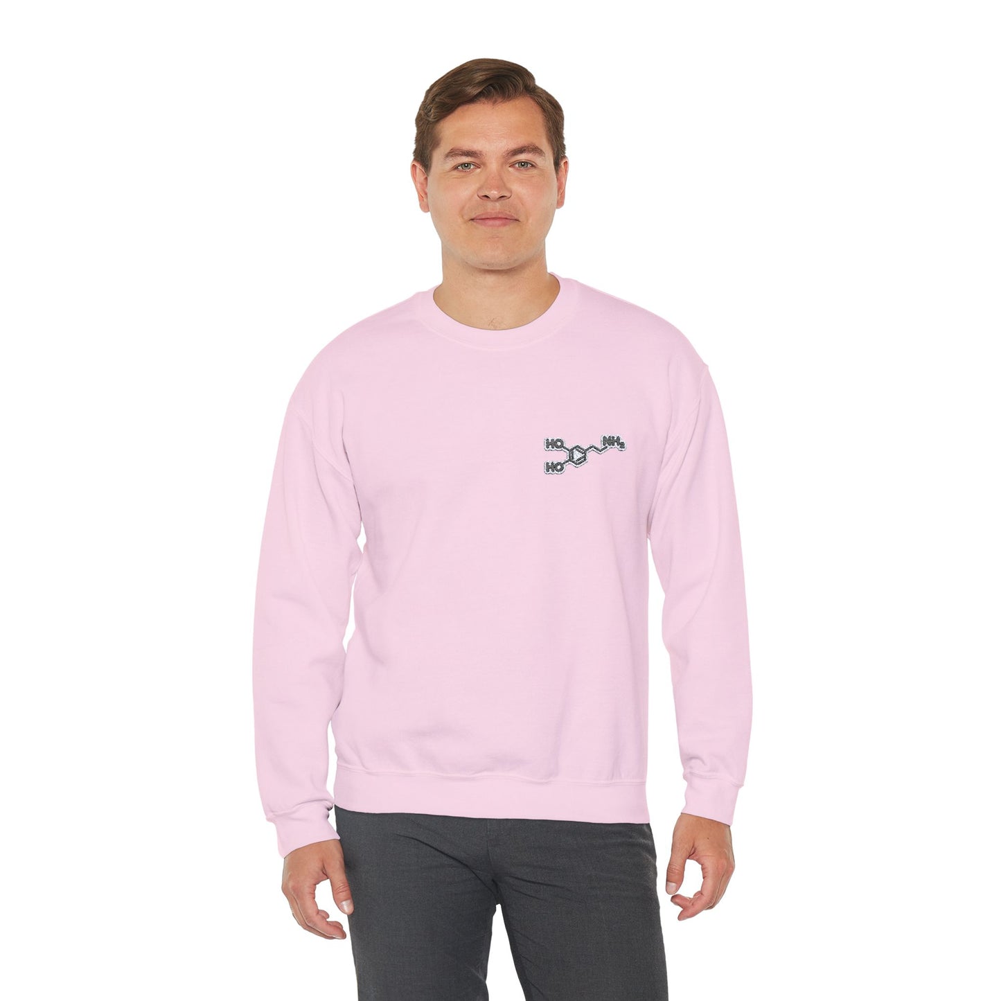 Dopamine Symbol Embroidered Sweatshirt