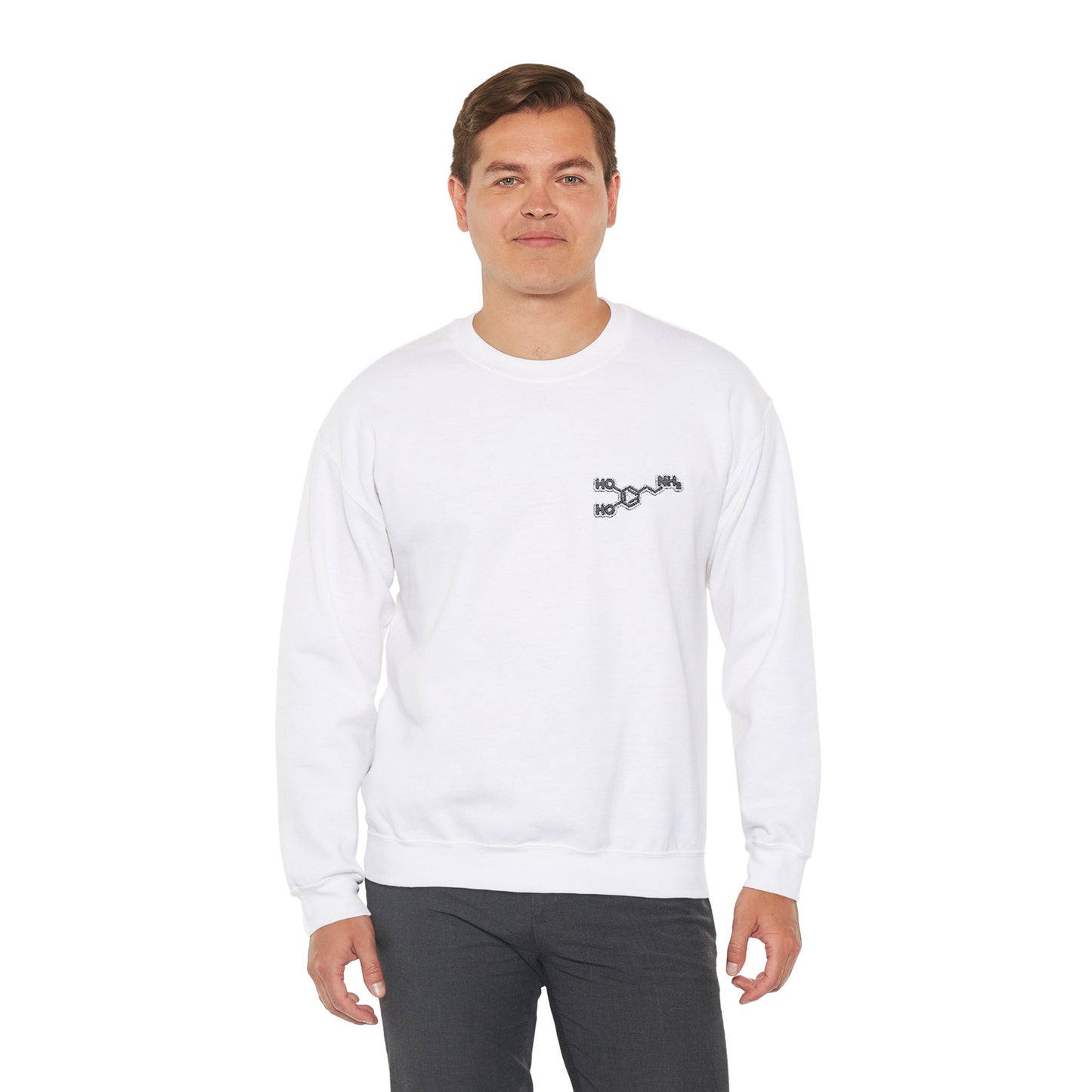 Dopamine Symbol Embroidered Sweatshirt