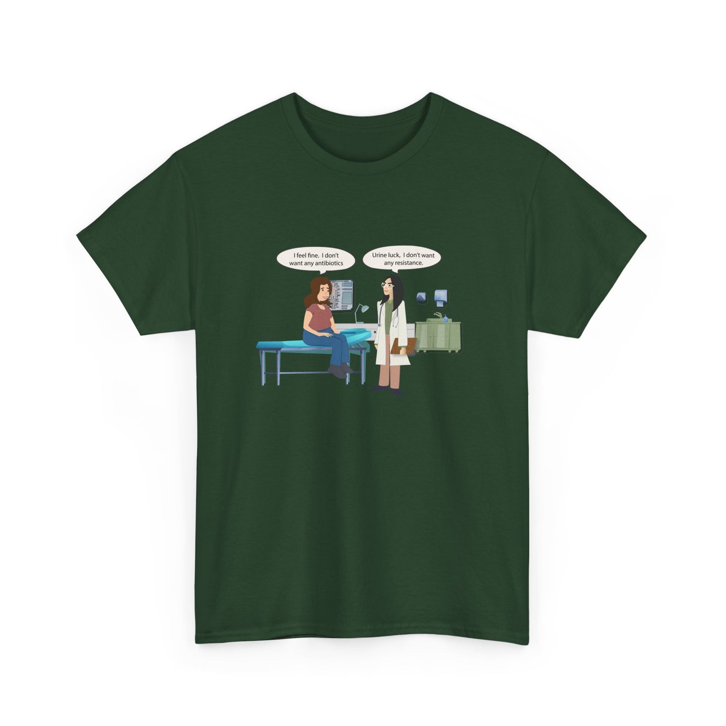 Urine Luck Heavy Cotton T-Shirt - Medical Humor