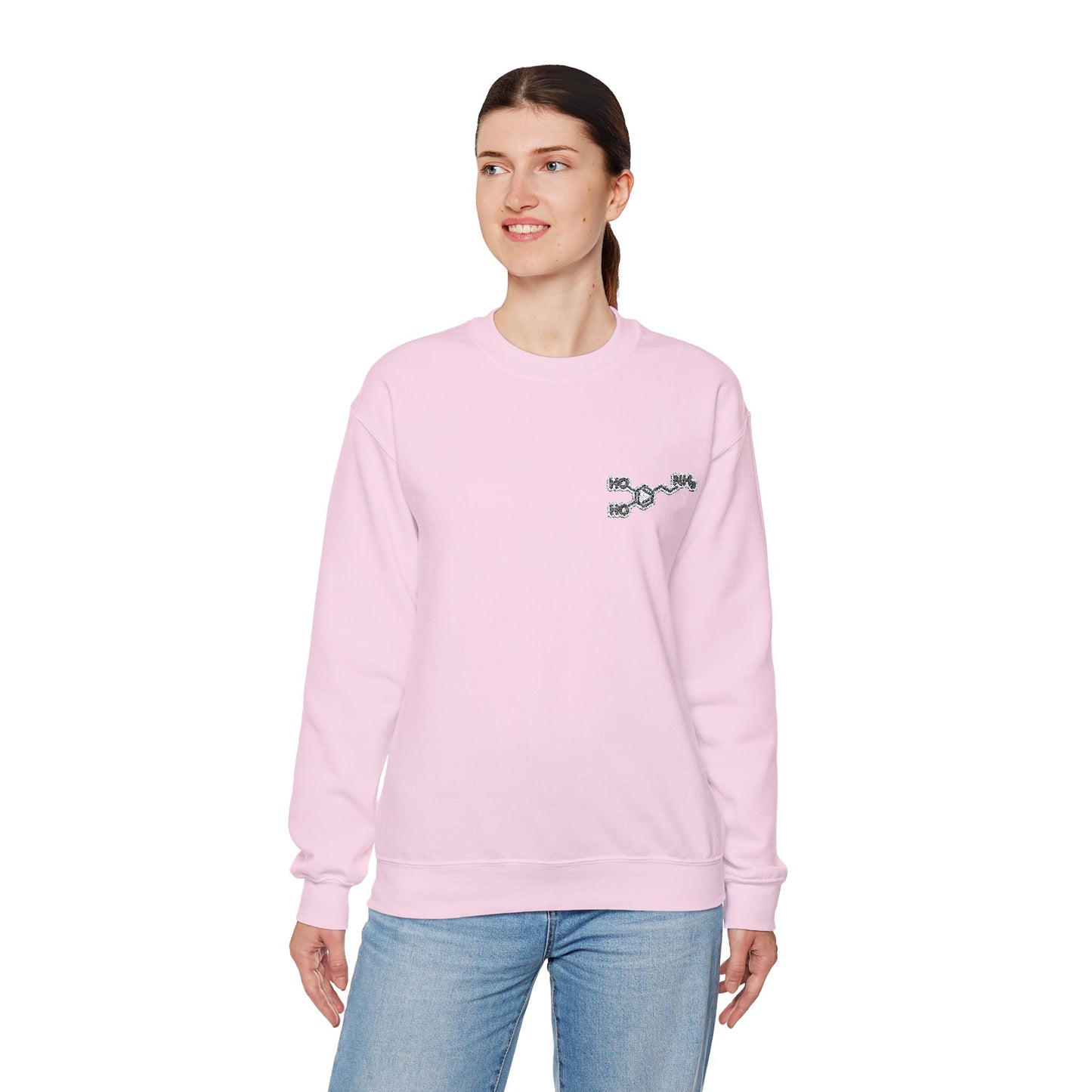 Dopamine Symbol Embroidered Sweatshirt