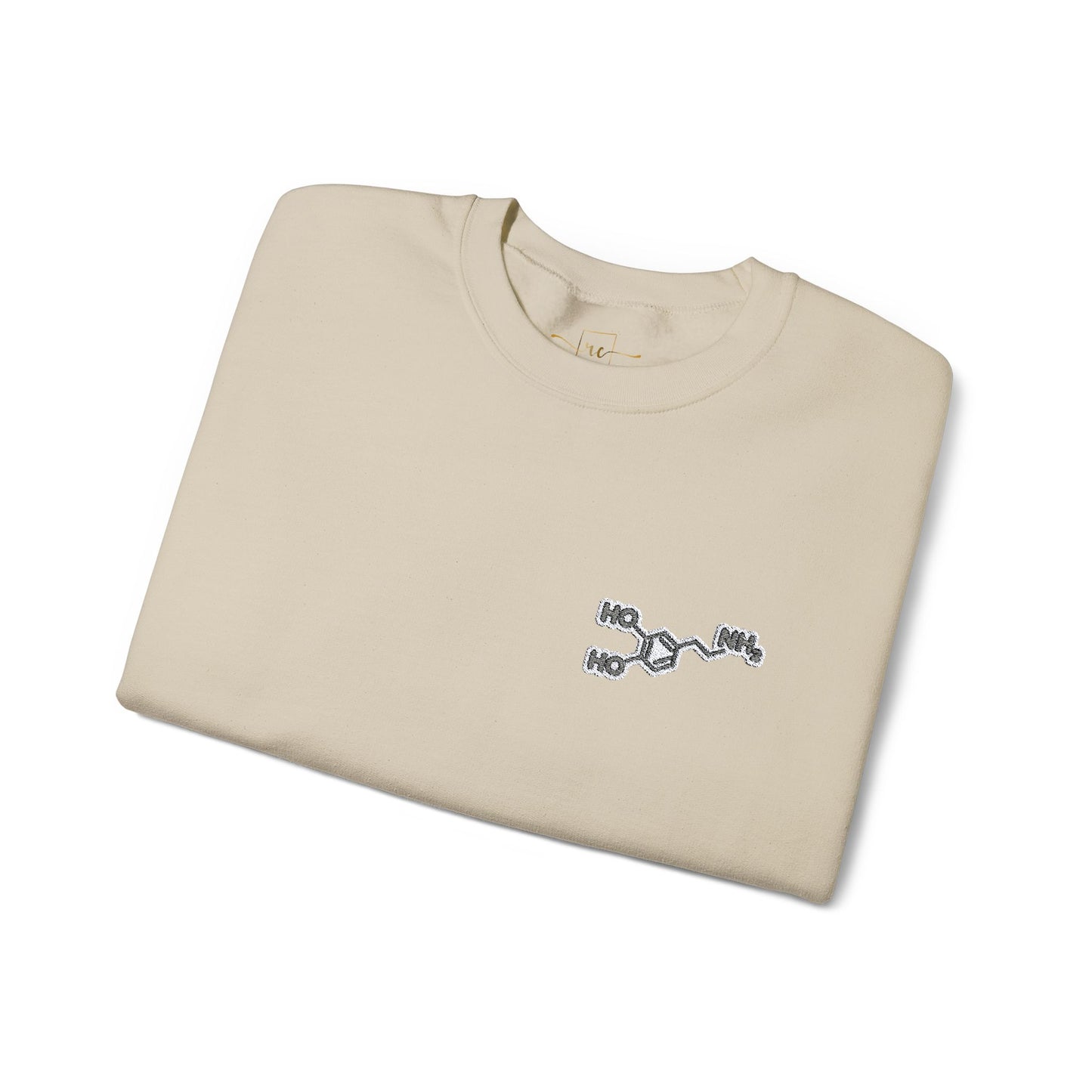 Dopamine Symbol Embroidered Sweatshirt