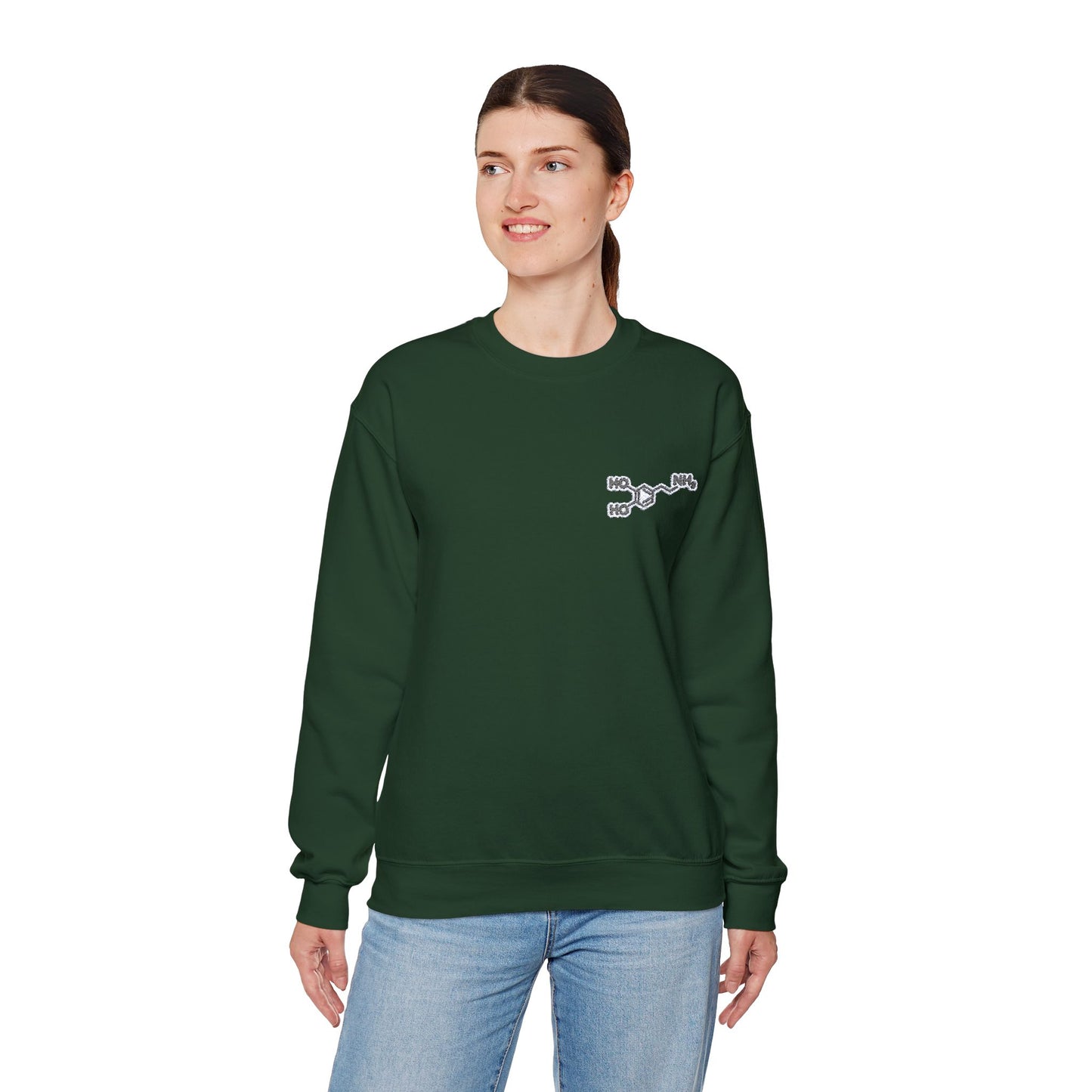 Dopamine Symbol Embroidered Sweatshirt