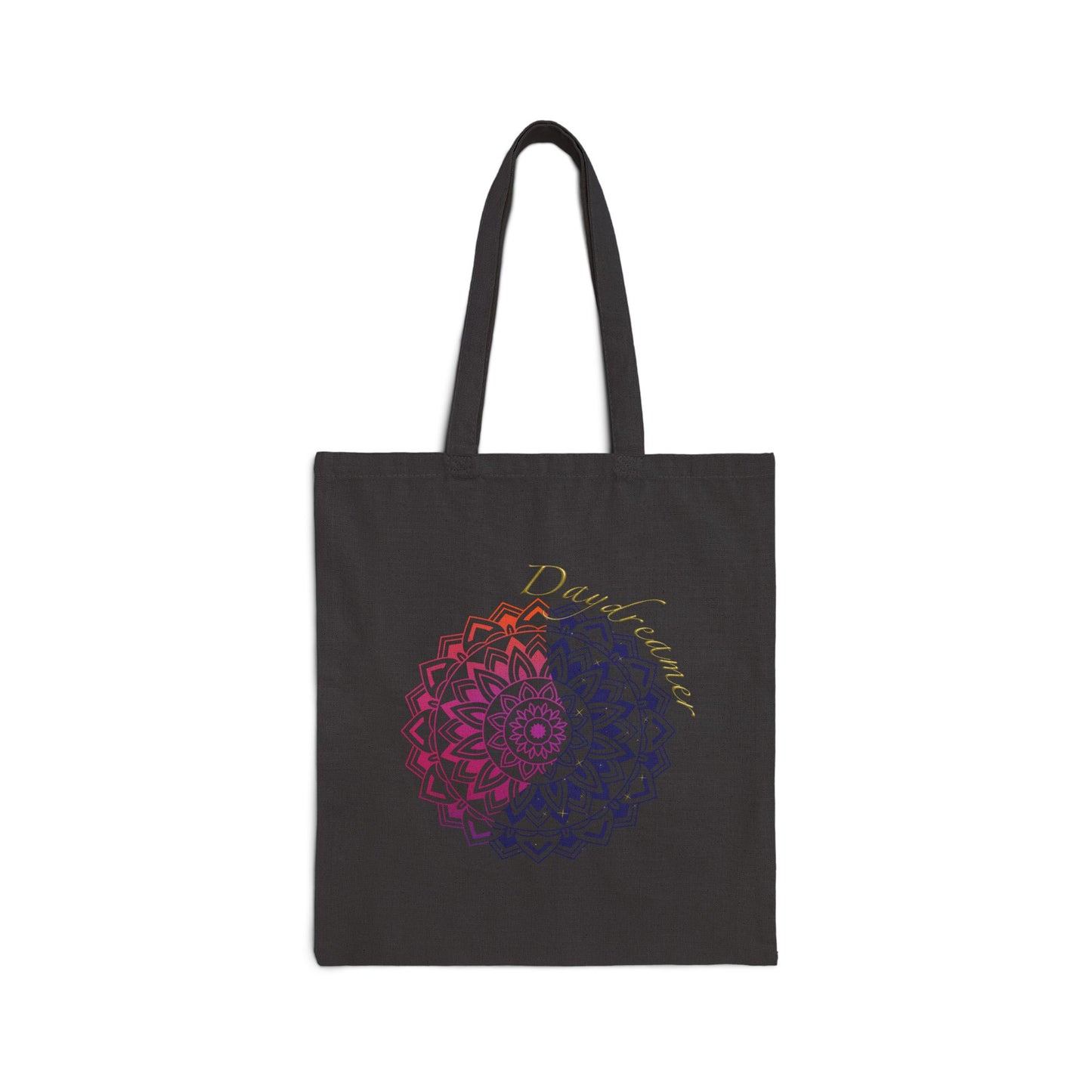Daydreamer Mandala Graphic Canvas Tote Bag