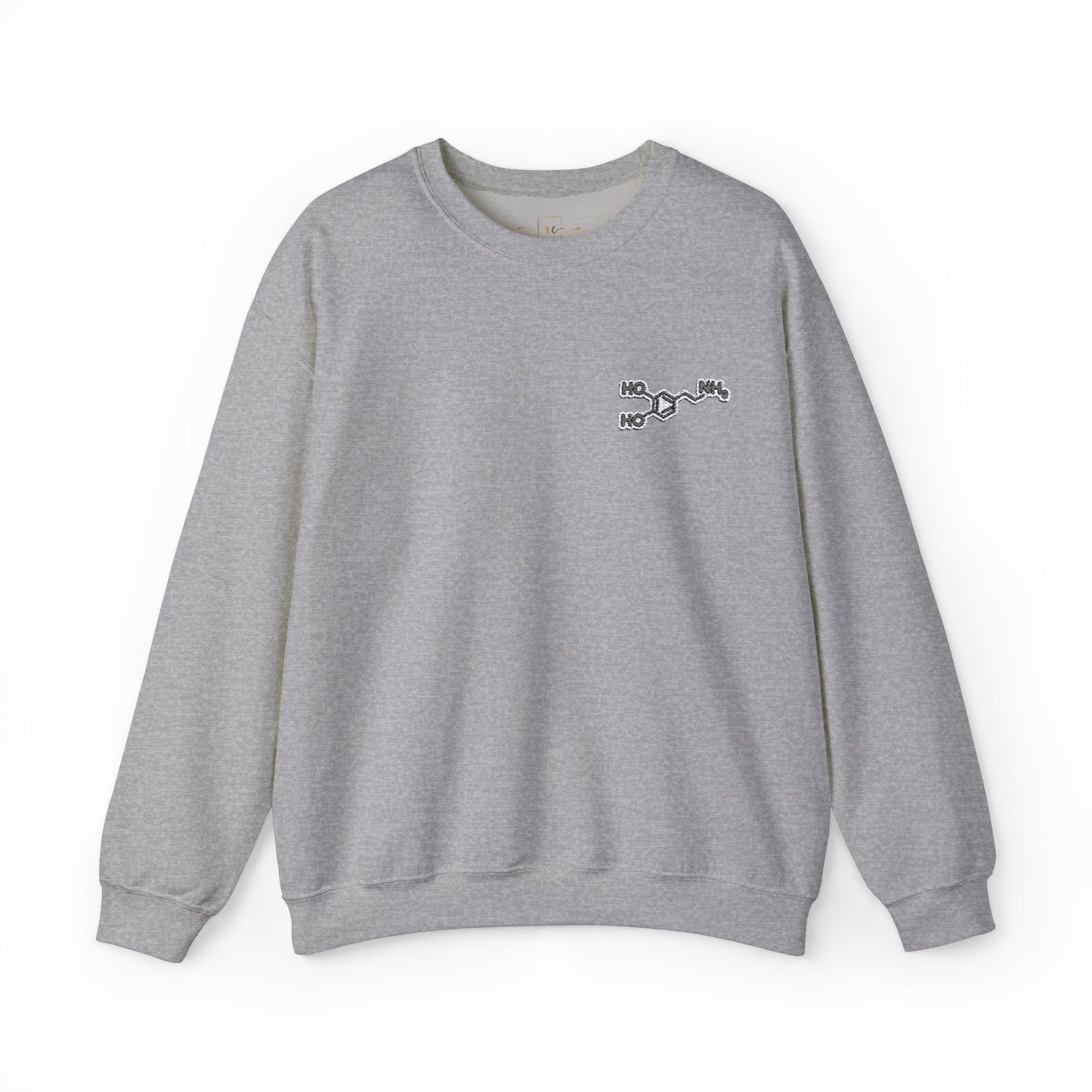 Dopamine Symbol Embroidered Sweatshirt