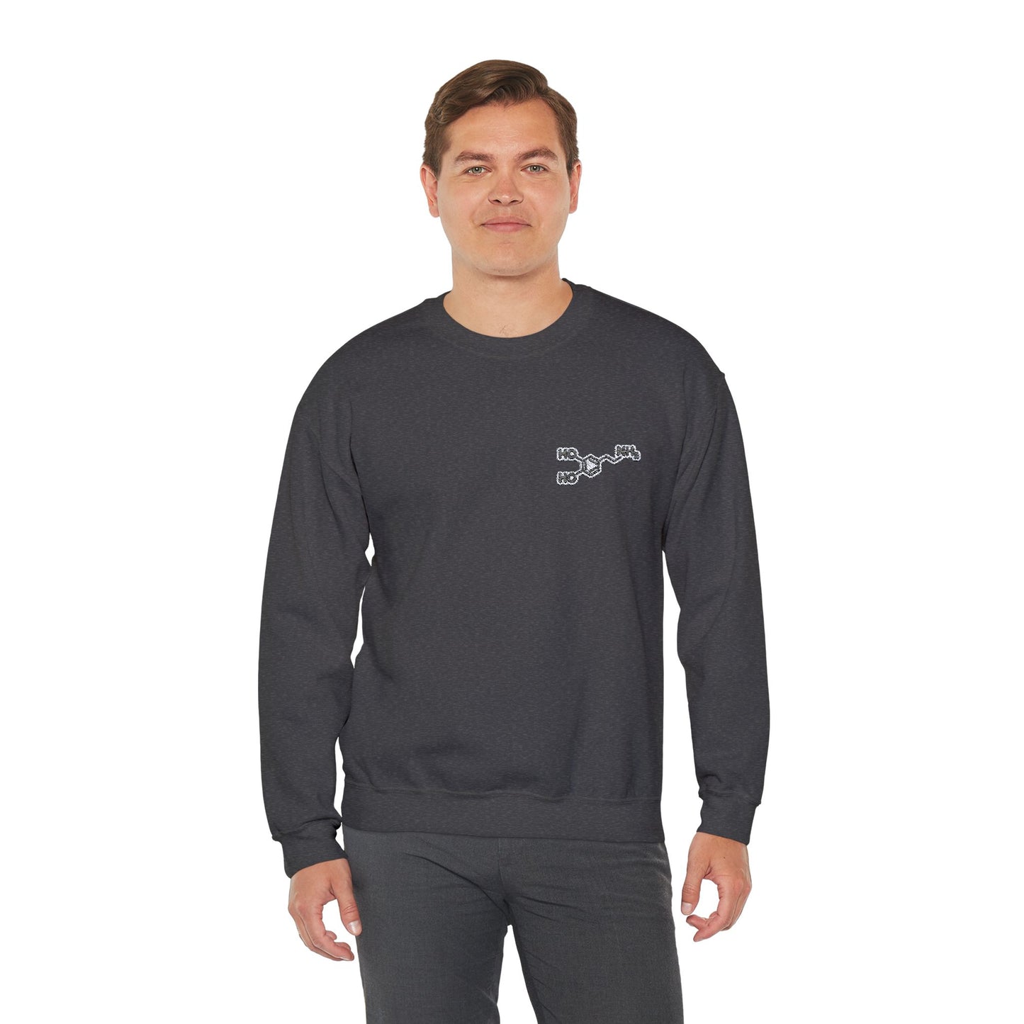 Dopamine Symbol Embroidered Sweatshirt