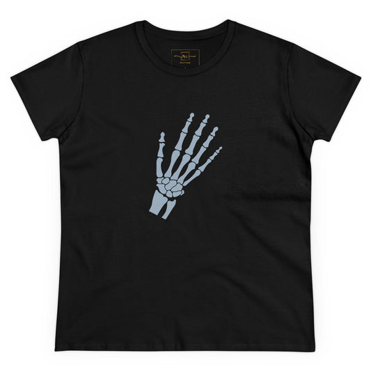 Human Hand Bones Women's Mid-weight Cotton Tee -  Medical