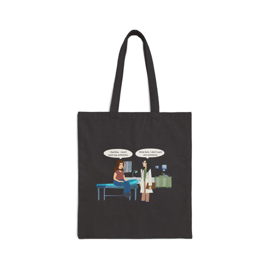 Urine Luck Cotton Canvas Tote - Medical Humor