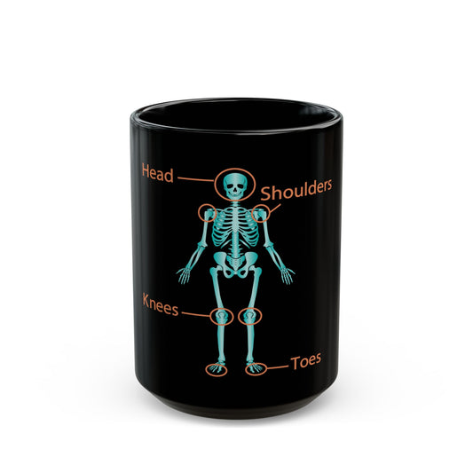 Ortho Skeleton Chest Black Mug (11oz, 15oz) - Medical