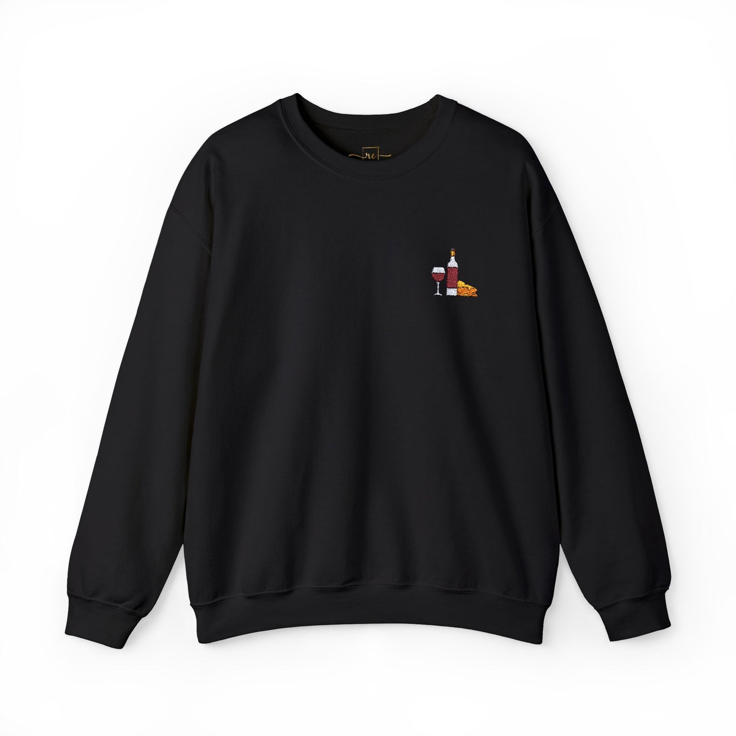 Cheese and Wine Embroidered Sweatshirt