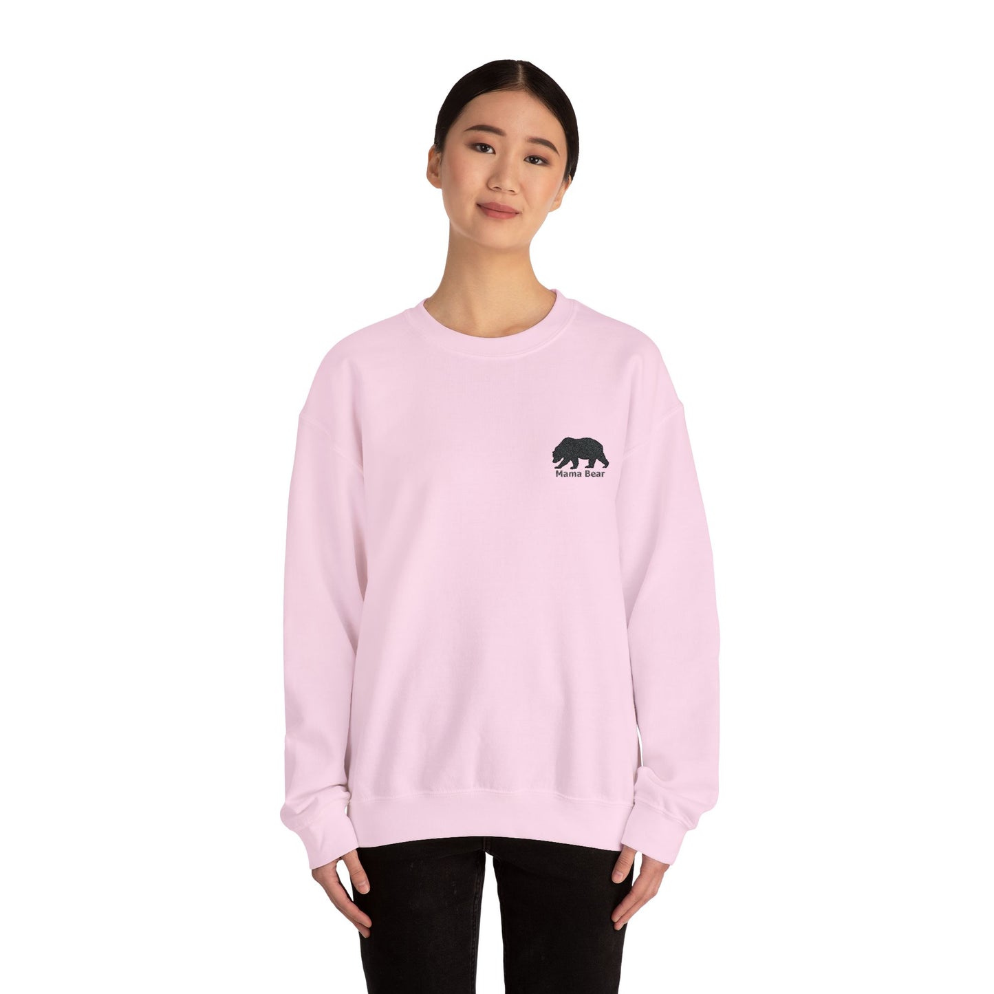 Mama Bear Embroidered Sweatshirt – Cozy, Stylish, and Perfect for Moms