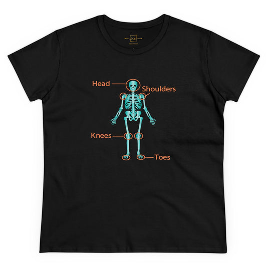 Ortho Skeleton Women's Mid-weight Cotton Tee -  Medical Humor