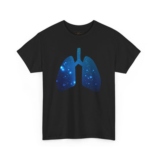 Spacey Lung Heavy Cotton T-Shirt - Medical Abstract Art